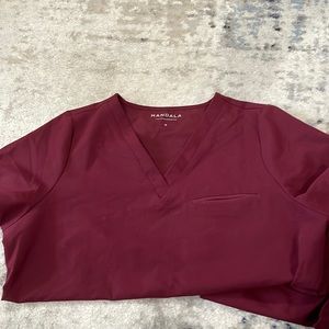 Mandala maroon scrub set